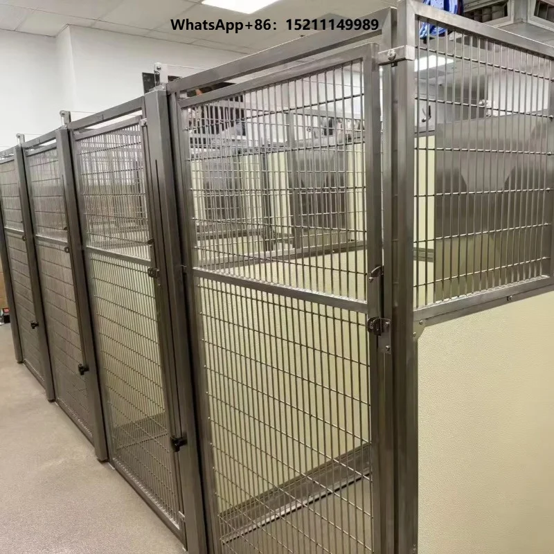 Multiple Material Customization Large Pet Enclosure Stainless Steel/Fiberglass  Indoor Pet House