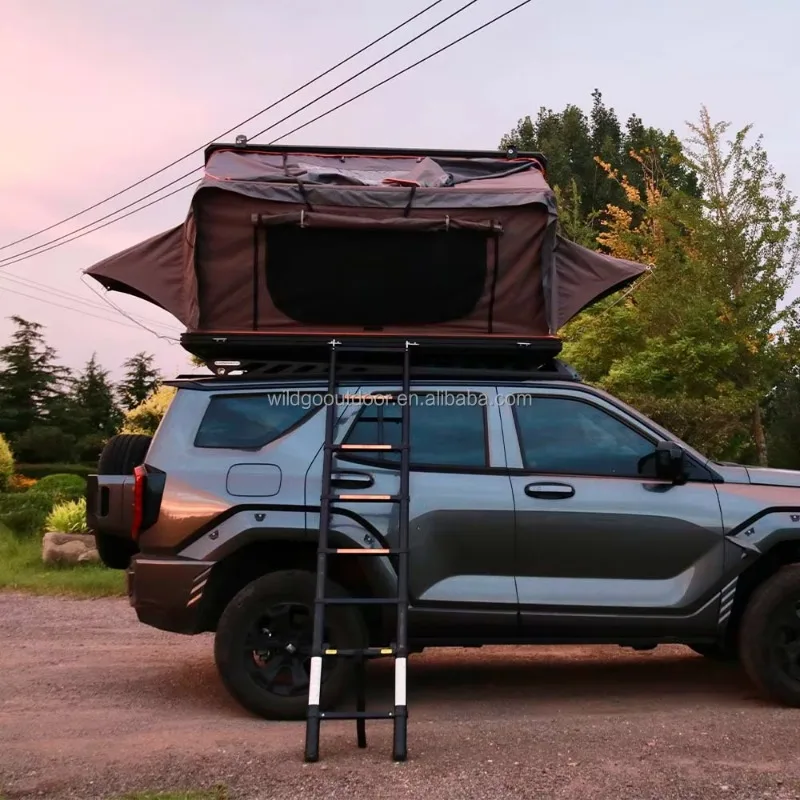 

Camping Accessories Lightweight Four-season Automatic Opening Waterproof Polyester SUV Car Roof Top Offroad Pop-up Rooftop Tent