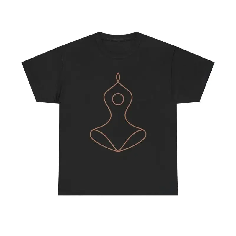 Yoga Silhouette T Shirt meditation zen mindfulness wellness balance minimal