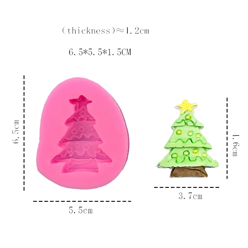 Christmas Snow Tree Cooking Tools Silicone Mold For Baking Pastry Of Cake Decorating Chocolate Candy Kitchen Accessories Ware