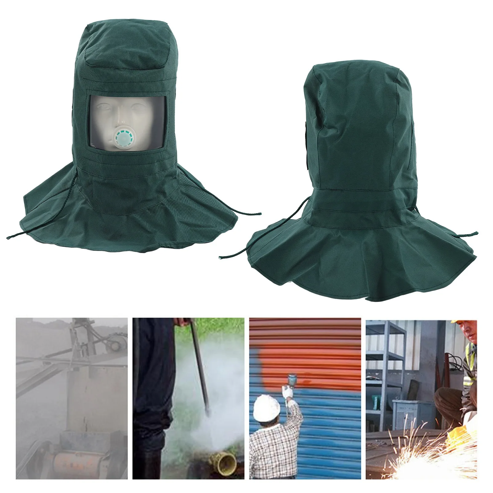 ZK30 Sand Blasting Hood Industry Abrasive Sandblaster Hood Cover Shawl Cap Sandblaster Cover