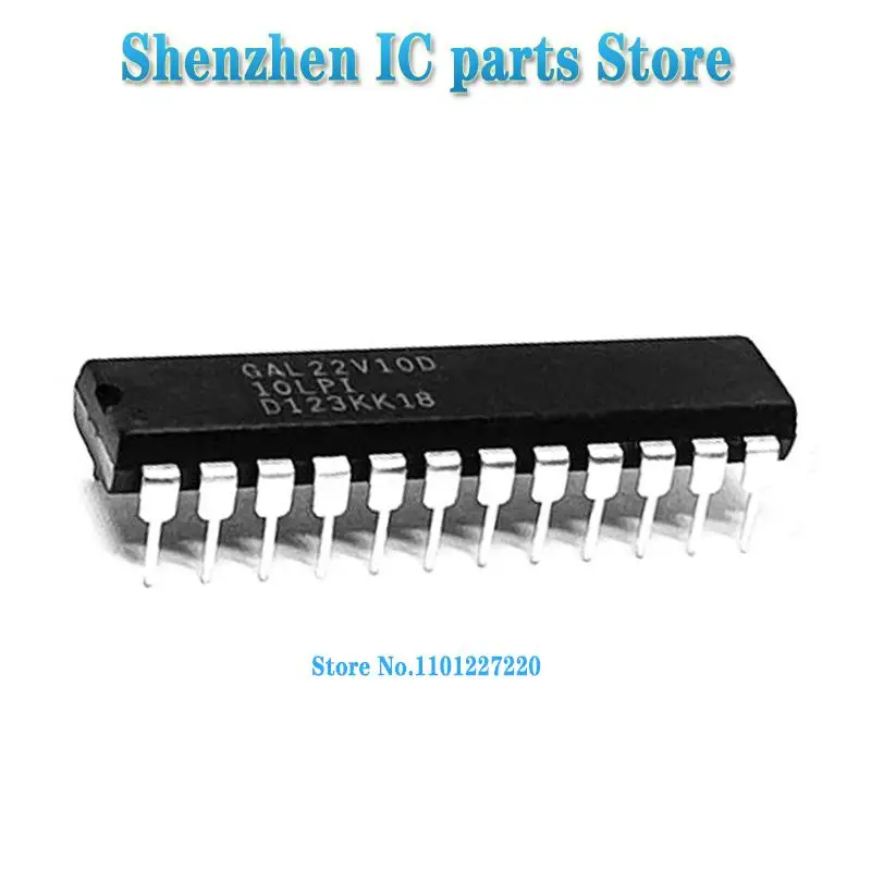 

10PCS/lot GAL22V10D-10LP GAL22V10D GAL22V10D-10 DIP-20 In Stock