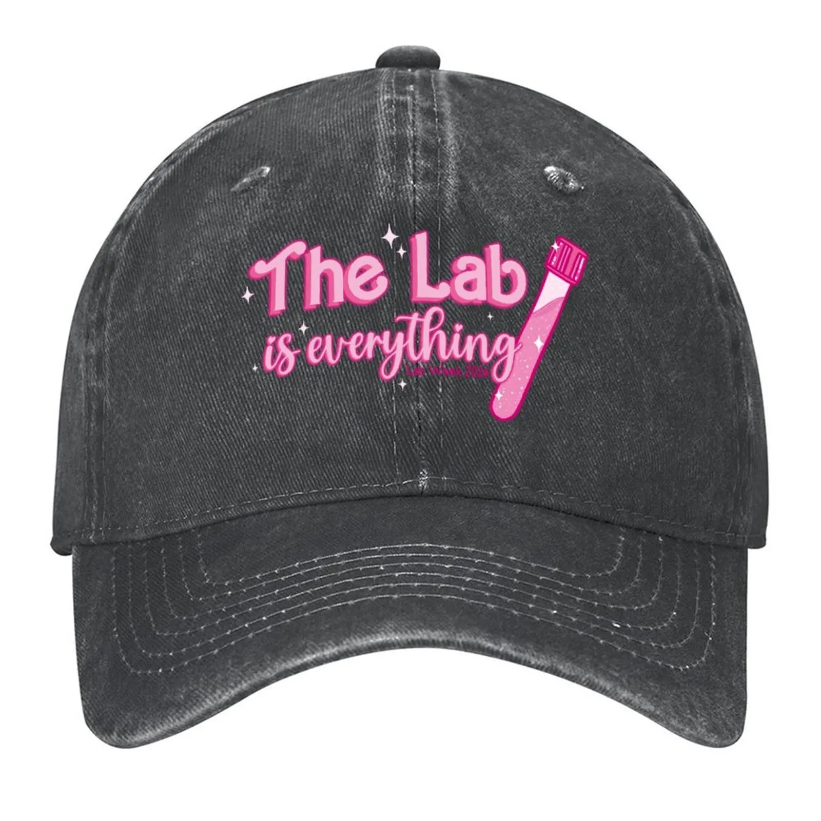 

The Lab is Everything - Lab Week 2024 Design by Skye Rain Art Baseball Cap hats on offer Visor Women's Men's