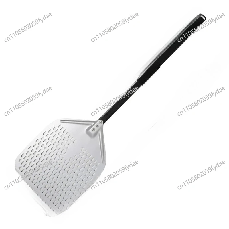 12-inch and 14-inch Alloy, Perforated Pizza Peel with Handle for Portable Home Ovens, Pizza Transfer and Flipping