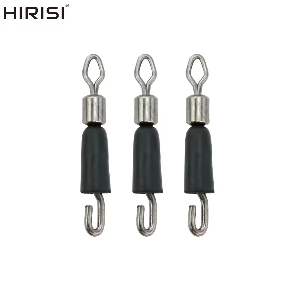 Hirisi 20 шт. Рыболовные вертлюги для фидерной ловли, морская рыбалка AE021, быстросъемные вертлюги для рыболовных принадлежностей