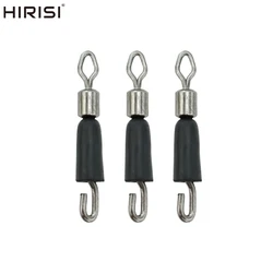 Hirisi 20pcs Fishing Swivels Snap Quick Change Swivel for Feeder Fishing Sea AE021 Fishing Accessories