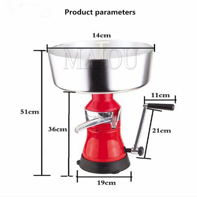 Electric Milk Separator Degreasing Machine Milk Centrifuge Cream Separator Milk Cheese Separator Butter Machine Tool