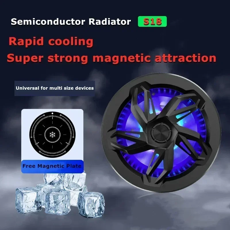 Thermoelectric Gaming Phone Cooling Fan with Silent Operation, Portable and Magnetic Design for iPhone and Android