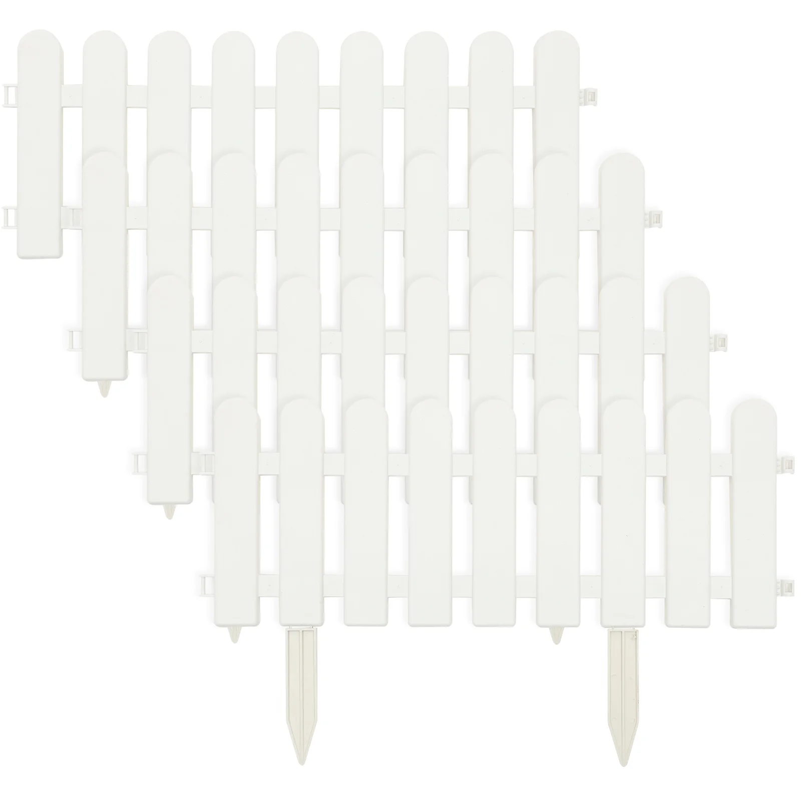 

Garden Fence Decorative Plastic Fences PP Material Yard Scene Courtyard Partition Outdoor L Border Flowerbed Driveway Path
