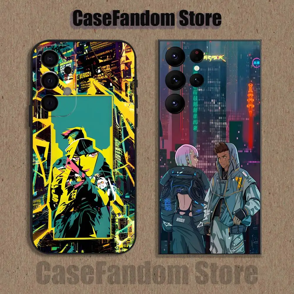 

E-Edgerunners Game Cyberpunk Phone Case For Samsung S26,S25,S24,S21,S22,S23,S30,Ultra,S20,Plus,Fe,Lite,5G Black Cover