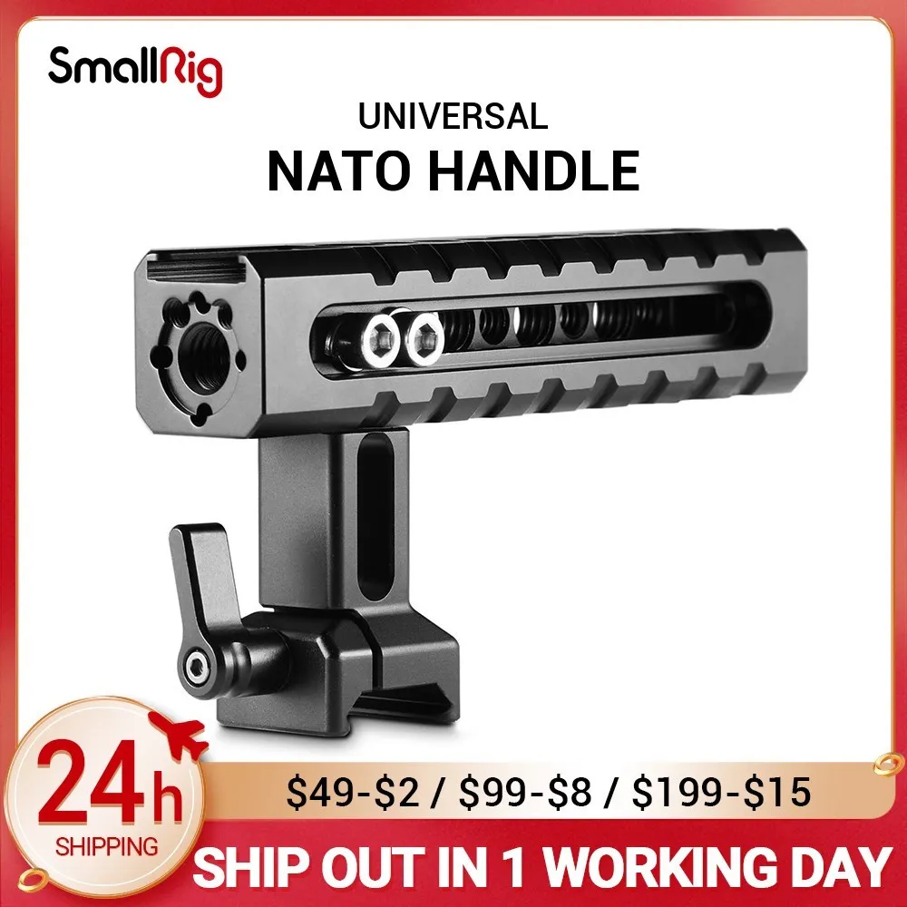 

SmallRig DSLR Camera Top handle grip Camcorder Stabilizing NATO Handle Quick Release W SmallRig A6500 BMPCC 4K 6K Cage 1955