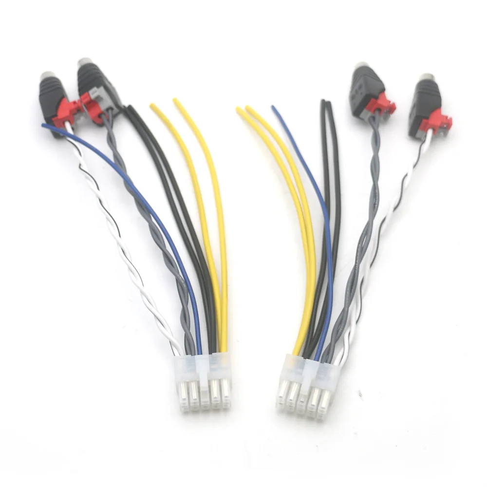 Car Stereo Amplifier Power Harness Subwoofer 10Pin RCA Plug Cable