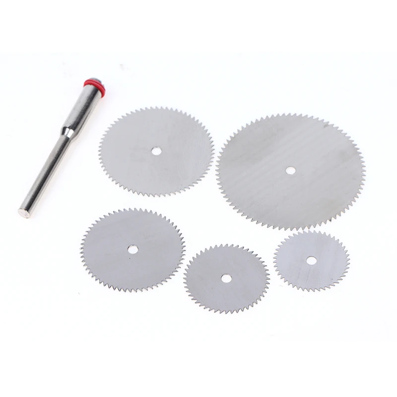 6Pcs/lot Stainless Steel Slice Metal Cutting Disc with 3.0MM Mandrel for Rotary Tools 16/18/22/25/32mm Cutting Disc