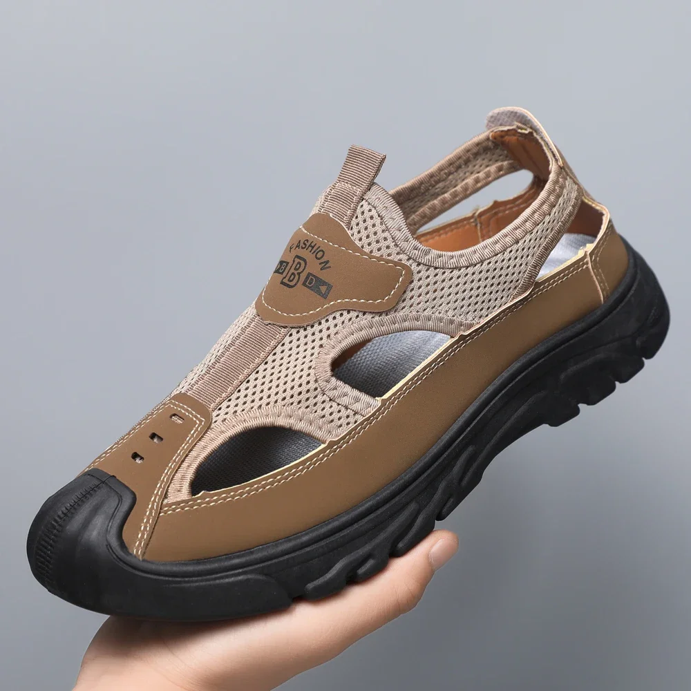 Beach Sandals Men Shoes Super Copy Sandals Man Summer 2024 Luxury Man Sandal High Quality Shoes Men\'s Slippers Platform Sandals.