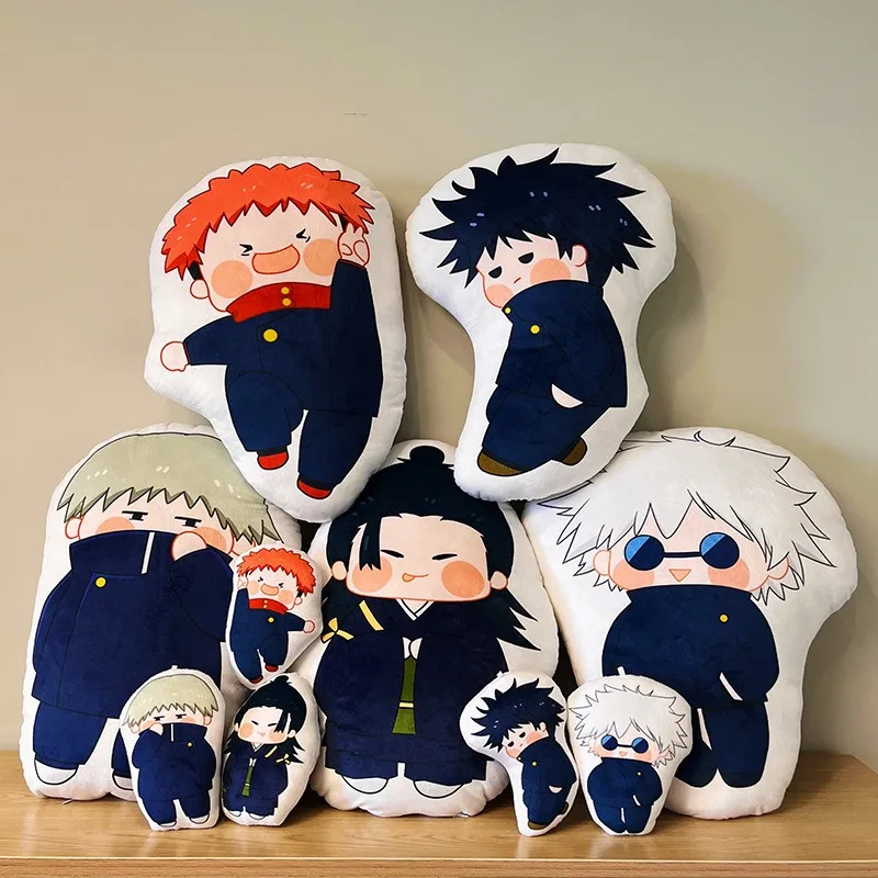 Jujutsu Kaisen Satoru Gojo Yuji Itadori Inumaki Toge Plush Doll Pillow Anime Peripheral Cute Cartoon Cushion Backpack Pendant