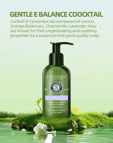 L’ Occitane en Provence 젠틀 앤 밸런스 샴푸, 16.9 FL.OZ./500ML Best5 L’ Occitane en Provence 젠틀 앤 밸런스 샴푸, 16.9 FL.OZ./500ML Best5