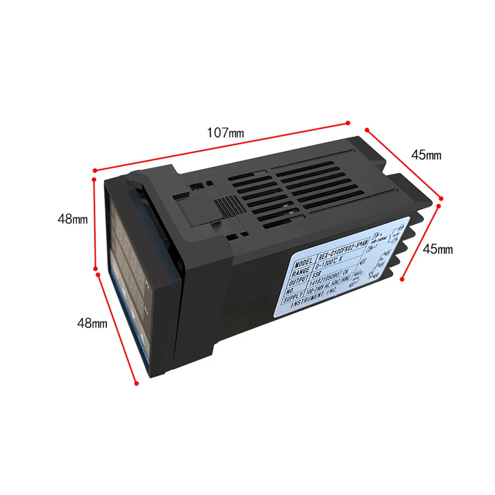 Controller di alta qualità Controller 0 ~ 50 gradi Celsius Tipo K Sensore sonda LED Controllo automatico programmabile