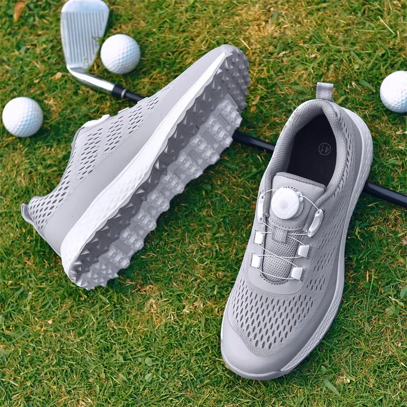 Buty golfowe dla mężczyzn oddychające antypoślizgowe tenisówki do golfa trawiasta buty do gry w golfa męskie buty sportowe tenisowe