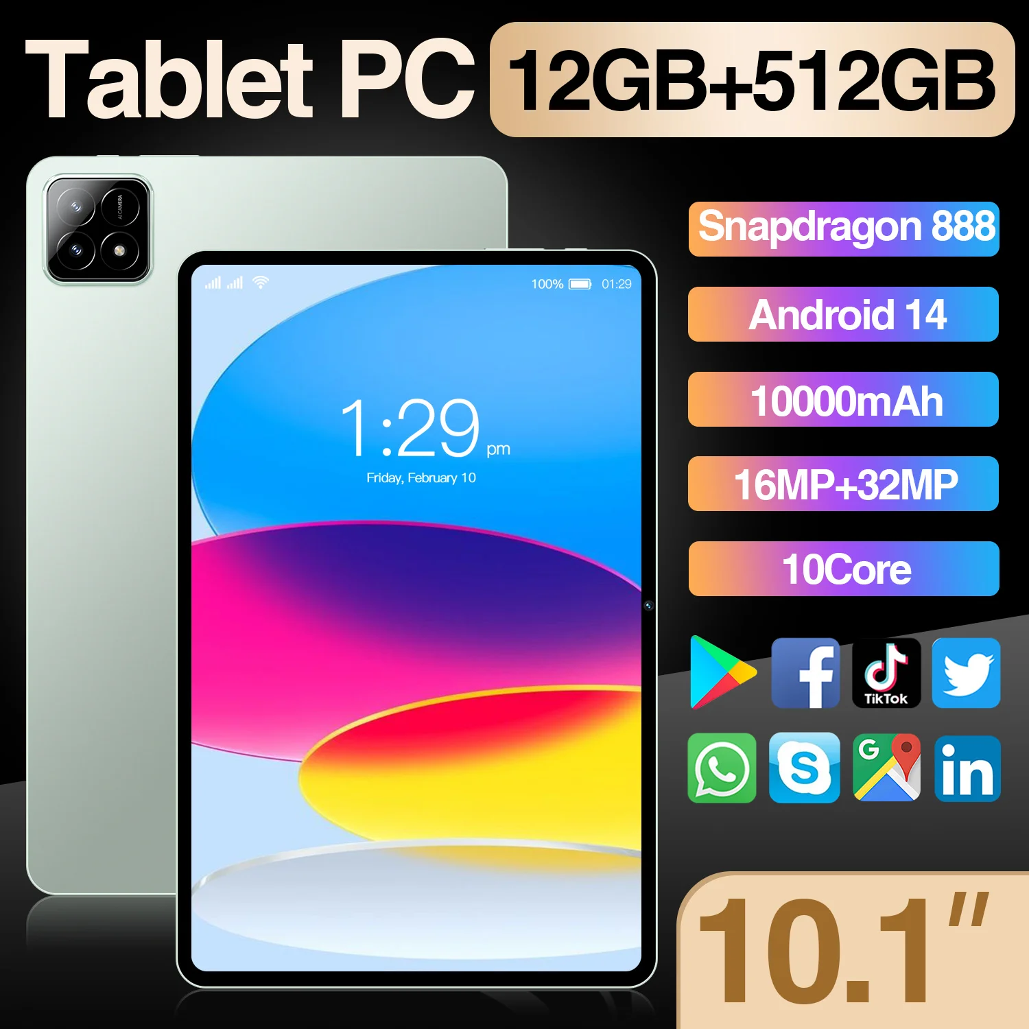 2024 Tablet PC Global Version Xioami Pad 6S Pro 11inch HD 4K Android 14 16GB+1T 20000mAh GPS 5G Dual SIM WiFi Tablet