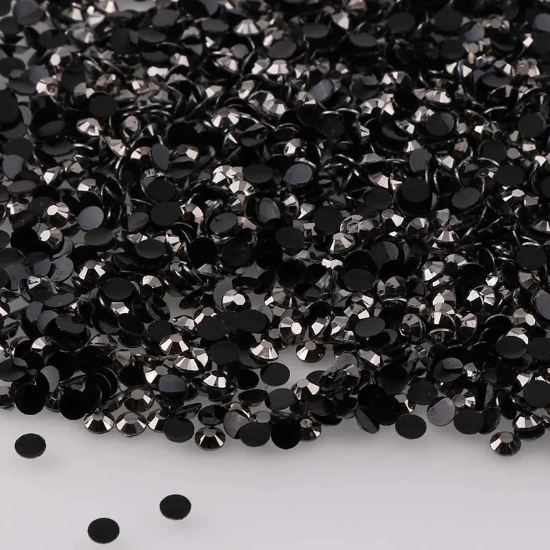 1000 Stück nicht Hot Fix Strasssteine 2/3/4 mm rund Harz Flatback Kristall Strass DIY Nail Art Schmuck Kleidungsstück Dekorationen zum Aufkleben
