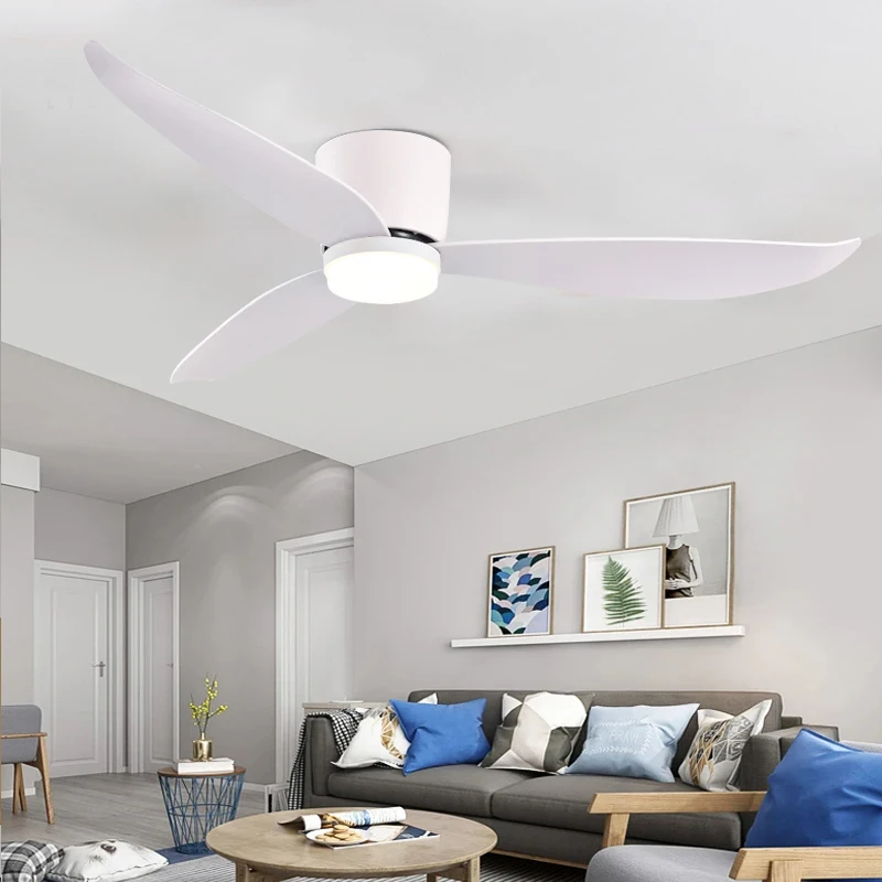 46 52 Inch LED Pendant Light, Bedroom, Dining Room, Living Room, Intelligent Remote Control Dimming Fan, Nordic Style 96-220V