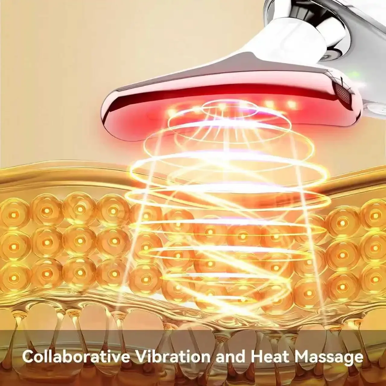 جهاز تجميل الوجه والرقبة، جهاز تدليك الوجه والرقبة بـ 7 ألوان، أداة العناية ببشرة الوجه متعددة الوظائف لزراعة الوجه المحمولة للبشرة