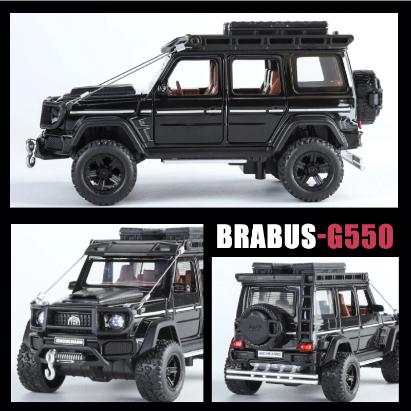 KMM 1:32 Skala Meicedes-Benc G550 4X4 Off Road High Precision Alloy Model Fast Furious Light Pull Back Kid Gift Decoration Hot W