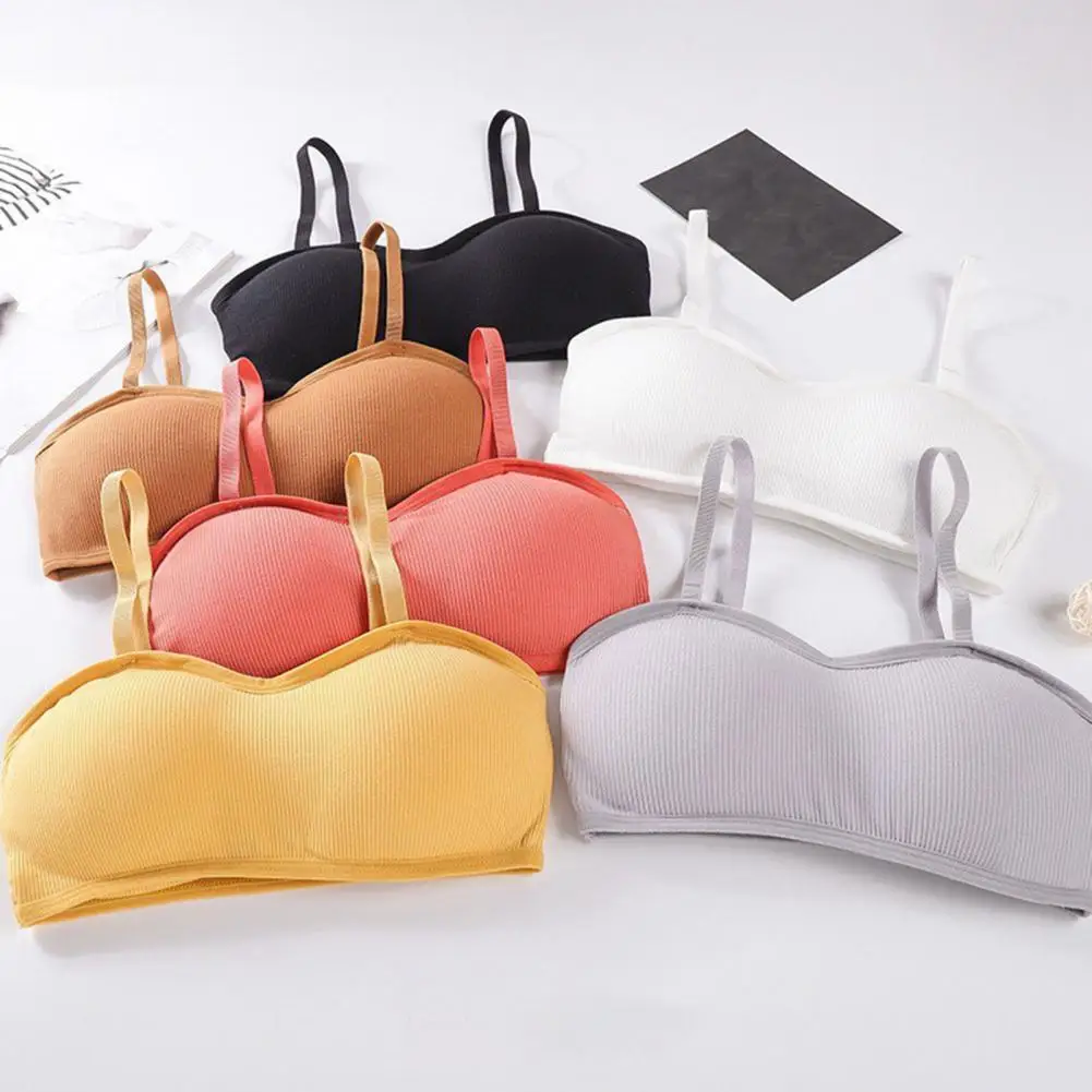 Comfortable Medium Mold Cup Bra Ribbed Sports Bra Sexy Push Up Crop Top Set for Women Padded Workout Bralette V Neck for Running