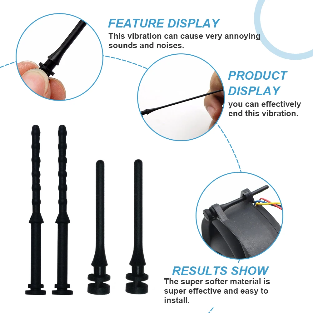 

24pcs Radiator Anti Glue Nails Shockproof Fan PC Case Silicone Rubber Anti noise Screws Computer Cooling Fans Chassis