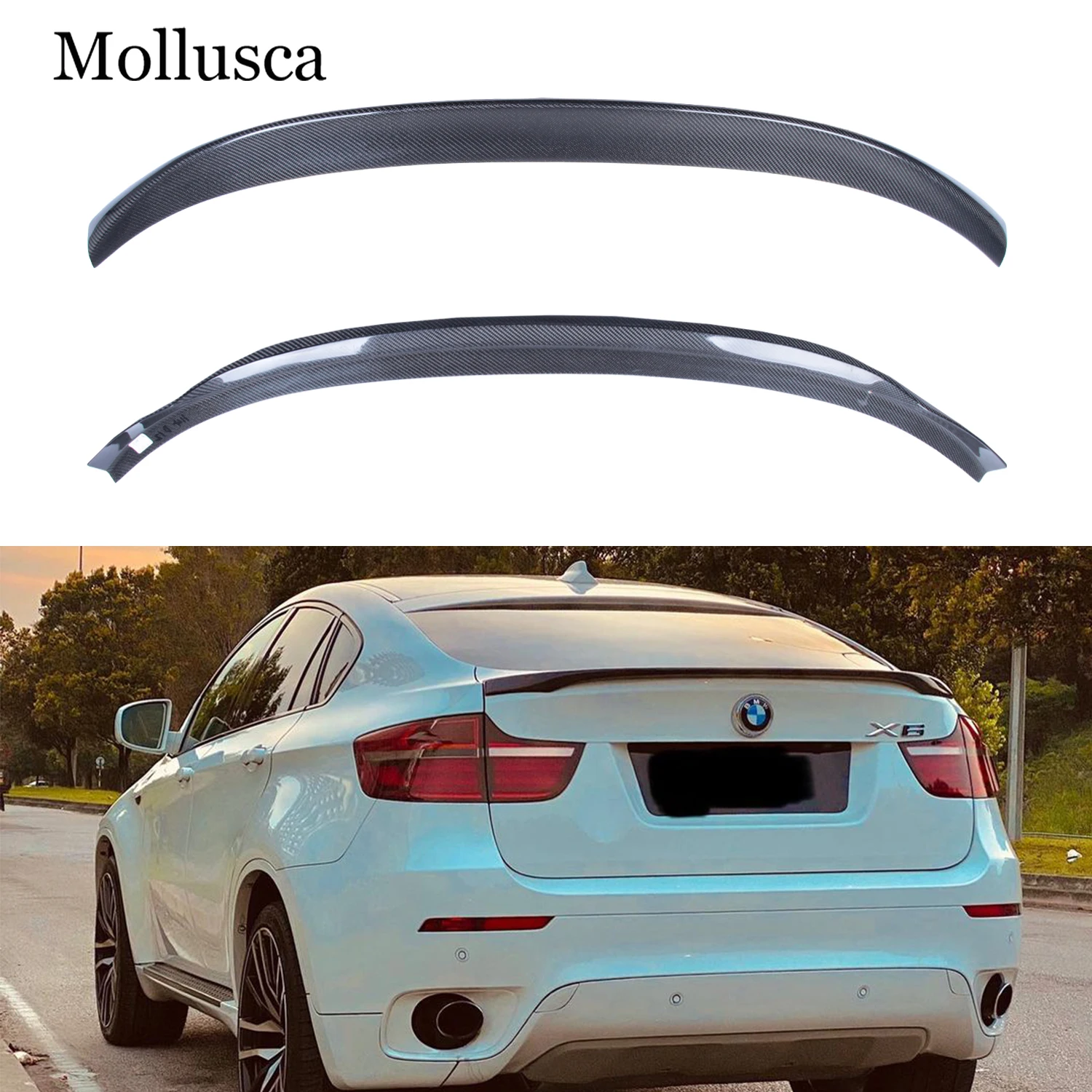 

For BMW X6 E71 MP Style Carbon fiber Rear Spoiler Trunk wing 2007-2014