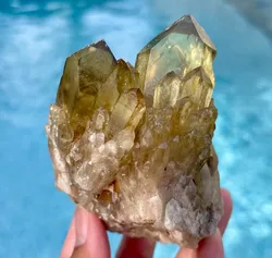 Natural Citrine Candle Cluster, Raw Crystal Specime, Home Decoration Crafts