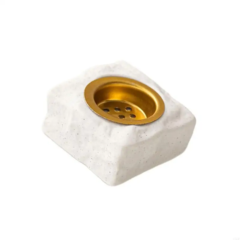 Ceramics Incenses Holder Granites Pattern Highly Temperature Resistant Burners for Yogas Meditations&Relaxation