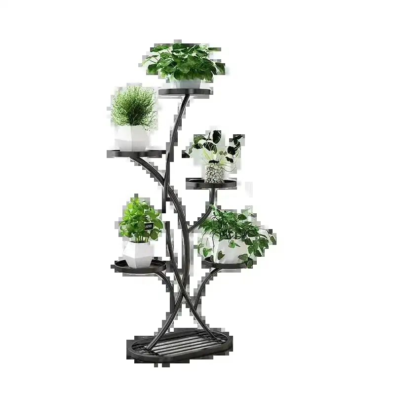 رفوف نباتات إبداعية إسكندنافية مظهر مجرد لغرفة المعيشة أرفف نباتات منزلية داخلية أثاث حديقة في الشرفة وضعية FYPS