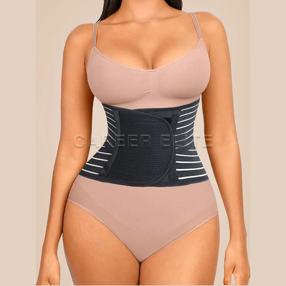 Waist Trainer for Women Tummy Control Workout Sports Girdle Body Shaper Fat Burning Fitness Waist Belt Body Trimmer Lose Weight