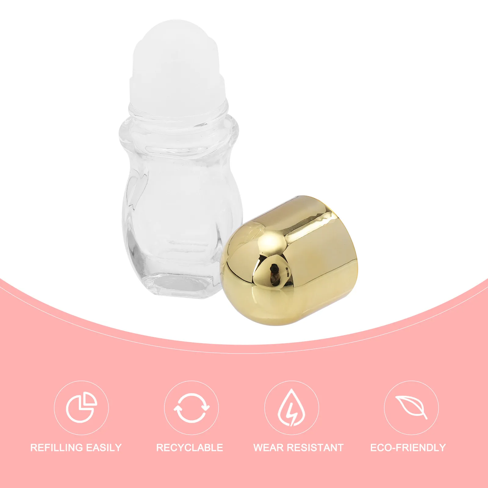 

Набор из 8 стеклянных роликовых флаконов для эфирных масел, многоразовые, компактные, для хранения парфюмерии и ароматерапии