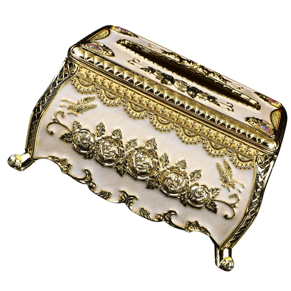 

Acrylic Tissue Box Cover Paper Holder Case Decorative Countertop Desktop Bathroom Bedroom Living Room Organizer Storage