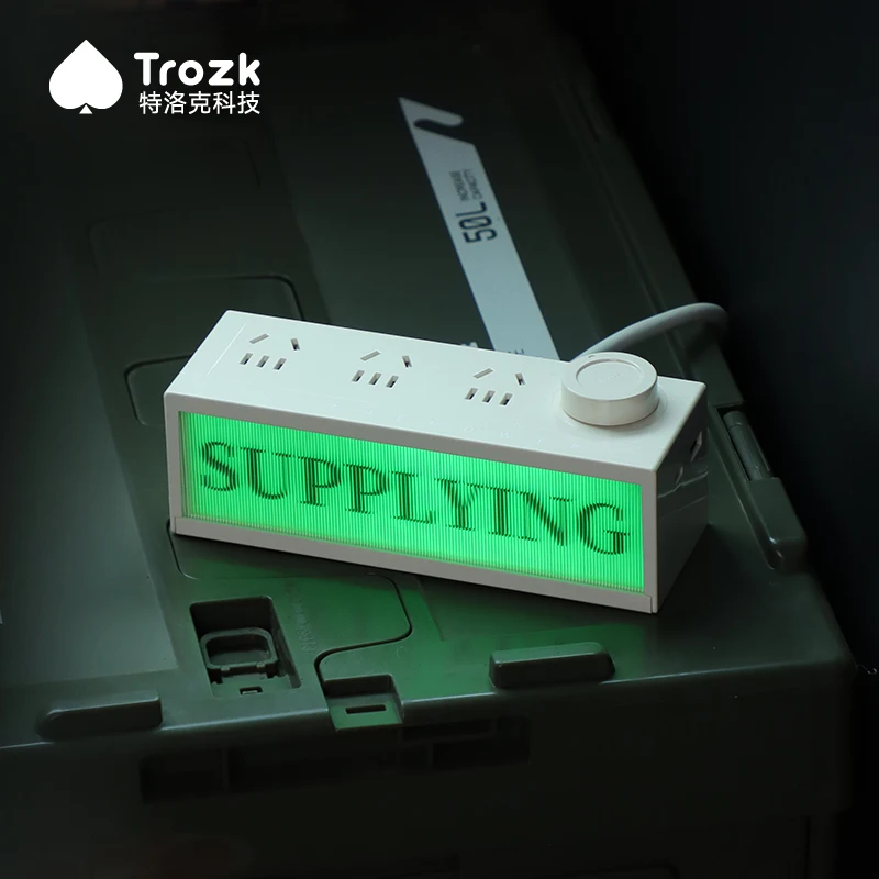 Trozk 36W Power Strip Gallium Nitride Charger Fast Charging Socket Desktop Esports Patch Panel Usb Gamer Desktop Decoration Gift