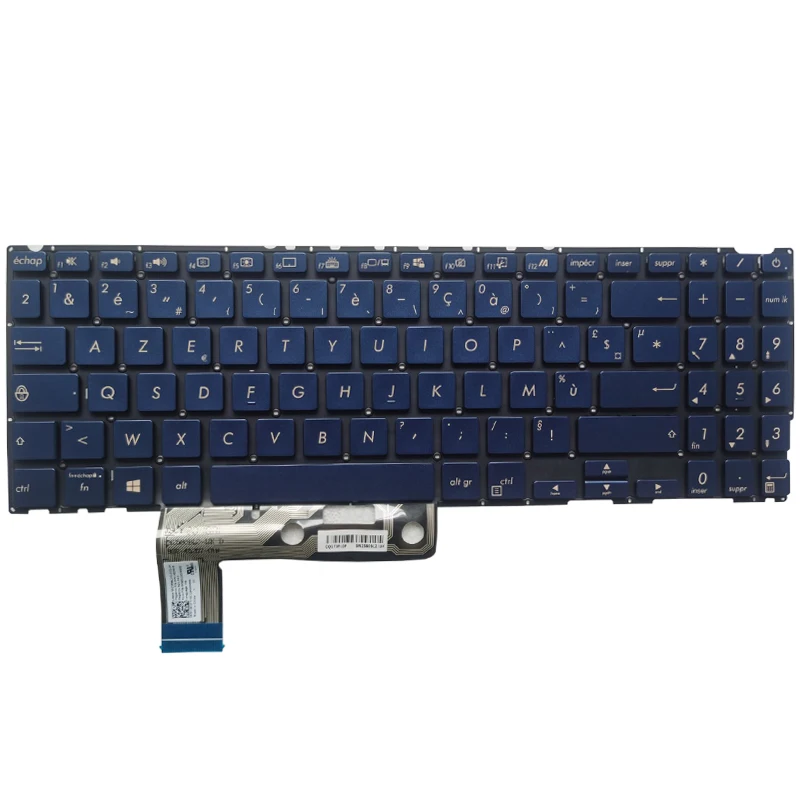 Imagem -02 - Francês fr Teclado do Portátil para Asus Zenbook 15 Ux533 Ux533f Ux533fd Ux533fn Ux533fn Azul com Retroiluminado Novo