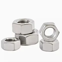 5/ 10/ 20/ 50pcs M1 M1.2 M1.4 M1.6 M2 M2.5 M3 M3.5 M4 M5 M6 M8 304 Stainless Steel Hex Hexagon Nut DIN934