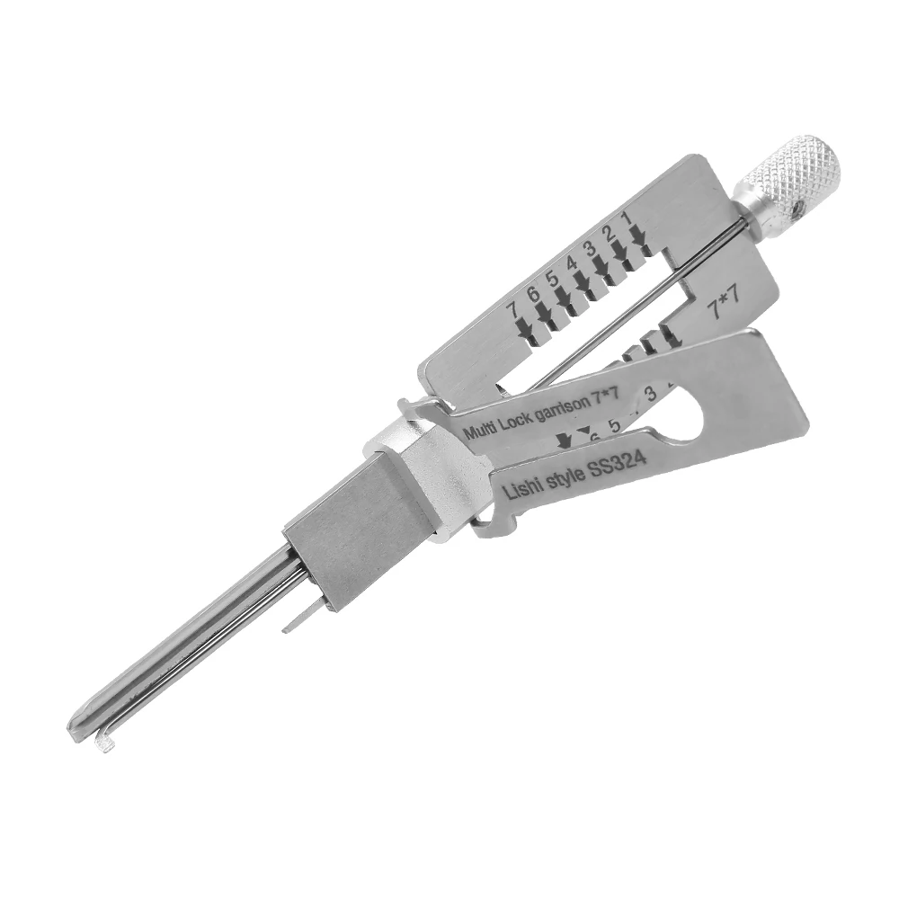 

LISHI Tools Multi 7*7 SS324 LISHI 2-in-1 Residential Civil Opening Pick Set smith Tools