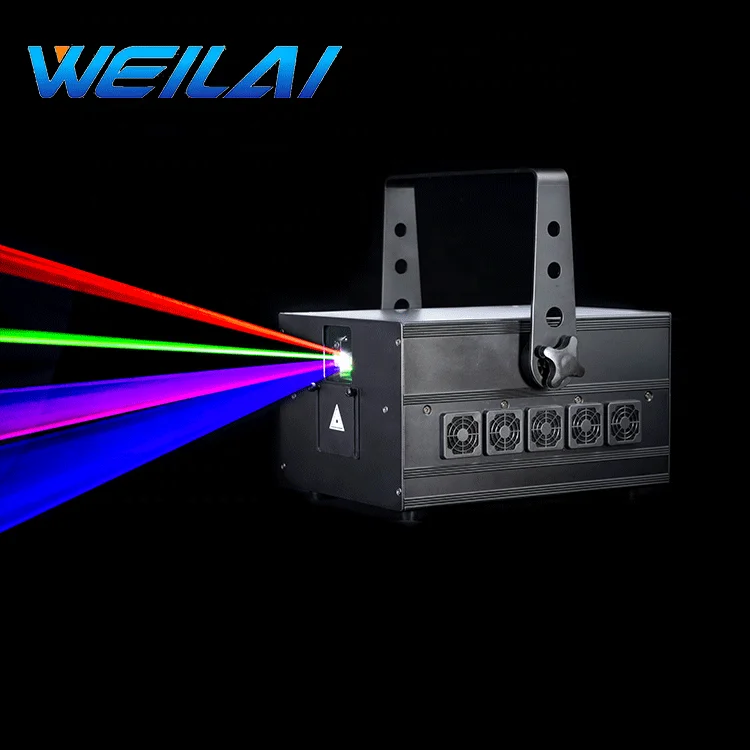 

Laser Disco Stage Light Theater Light 15W 10W Full Color RGB Animation Laser Light Show with Sd Card ILDA Connect