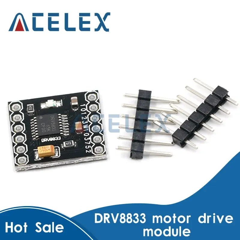 DRV8833 2 Channel DC Motor Driver Module Board 1.5A 3V-10V H-Bridge 4-Wire Step Motor