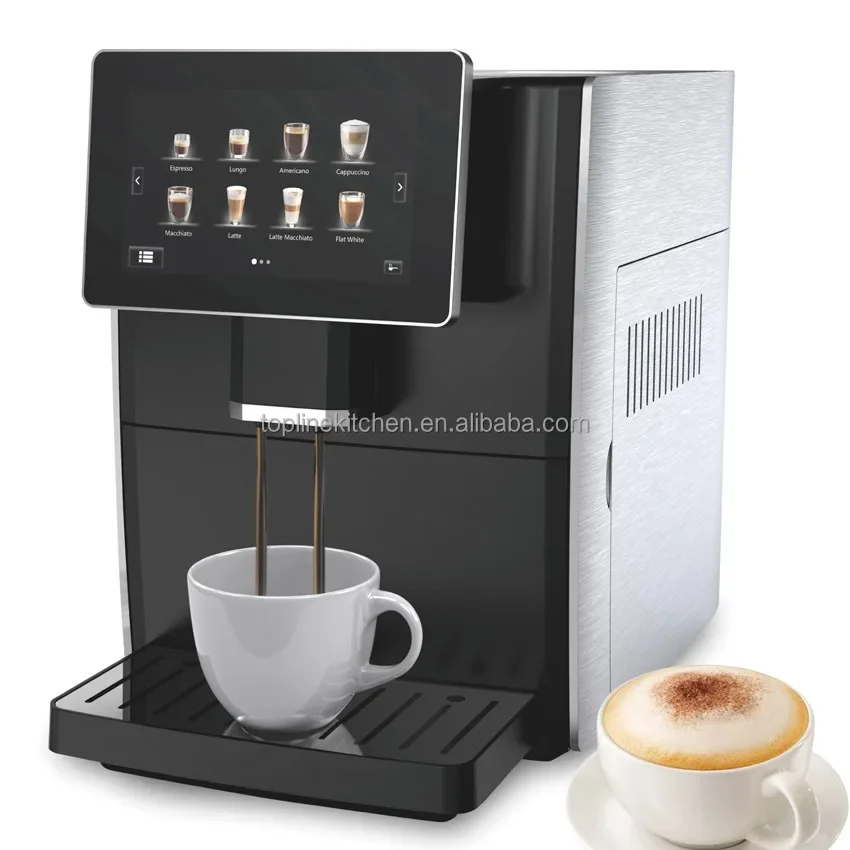 Fully Automatic Coffee machine Digital Intuitive Touch screen commercial and home espresso coffee machine with milk