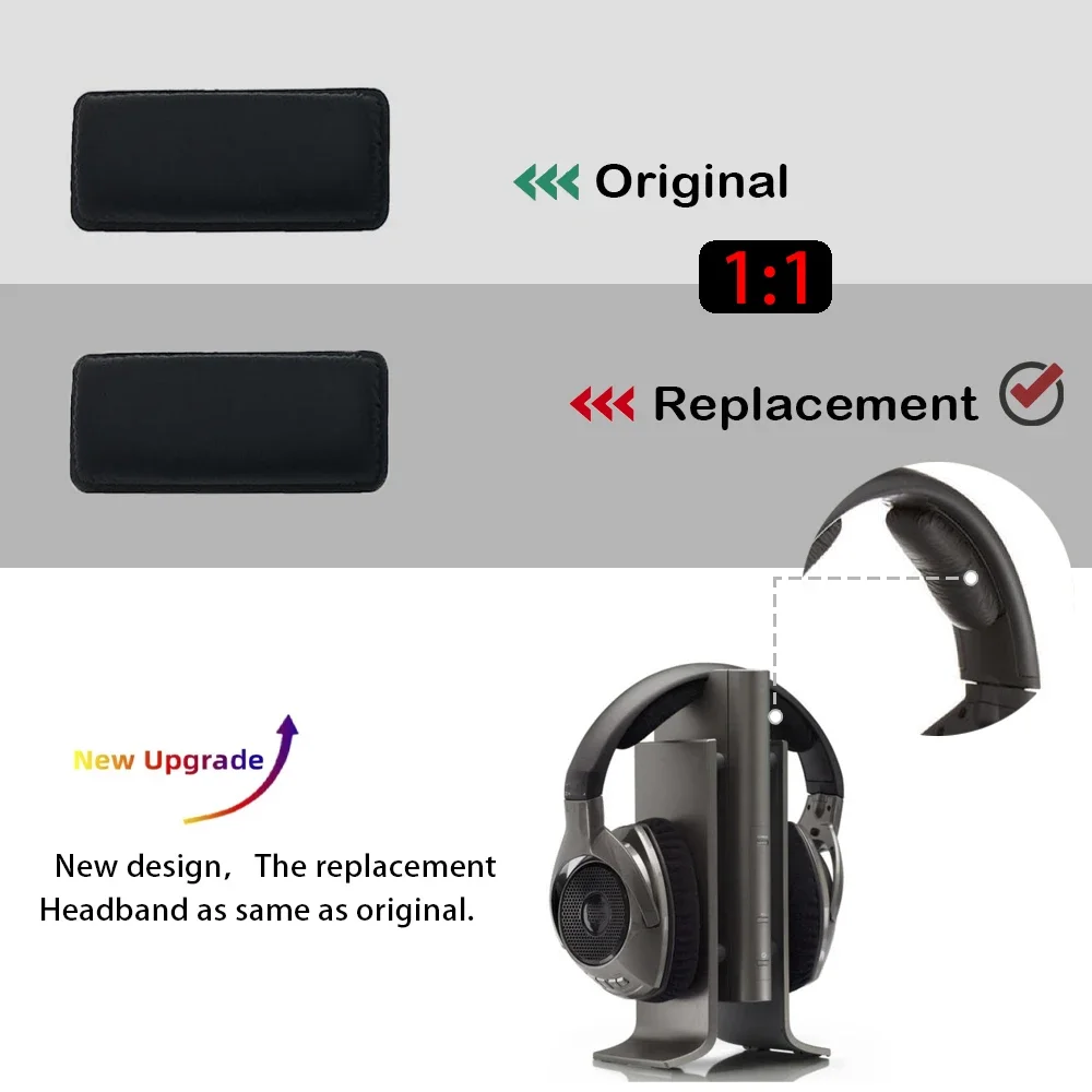 สําหรับ Sennheiser RS165 RS175 RS185 RS195 HDR165 HDR175 HDR185 HDR195 แผ่นรองหูฟังหูฟังแผ่นรองหูฟัง Earmuff ฝาครอบ