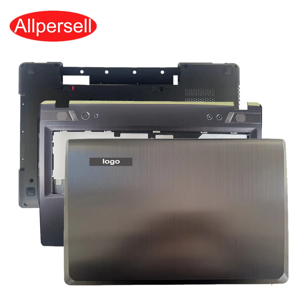 Laptop screen back case For Lenovo Y580 Y585 Y580N Top cover palm rest bottom shell upper lower cover AM0N000400