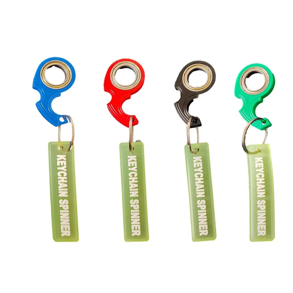 Fingertip Rotating Keyring Mini Keychain Spinner Fidget Toy Stress Relief Keychain