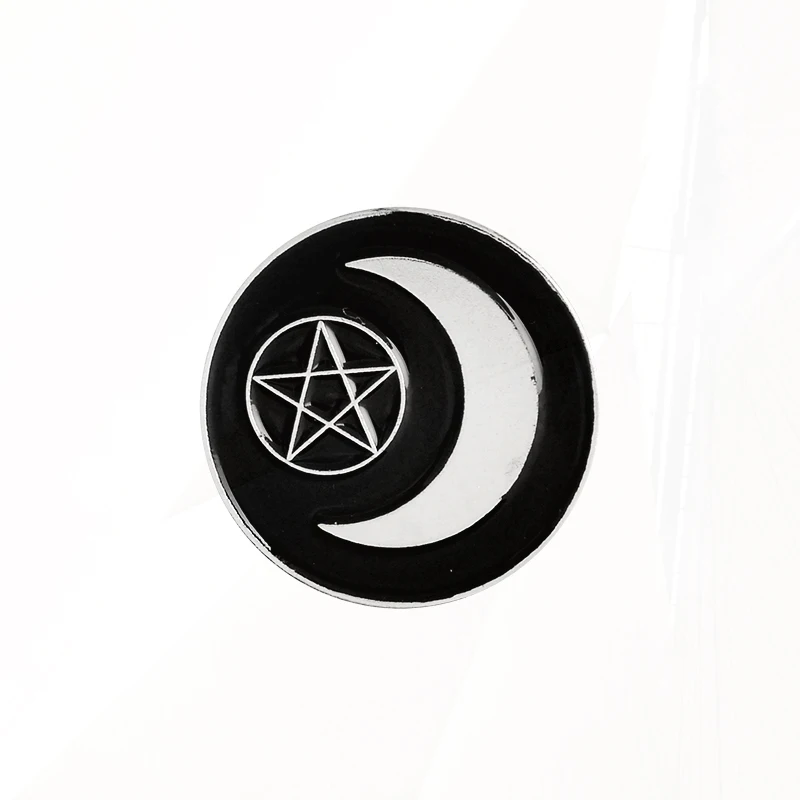 Enamel Brooch Badge Denim Jacket Jewelry Gifts Pines for Women Men Handmade Witch Ouija Moon Tarot BooK New Goth Style