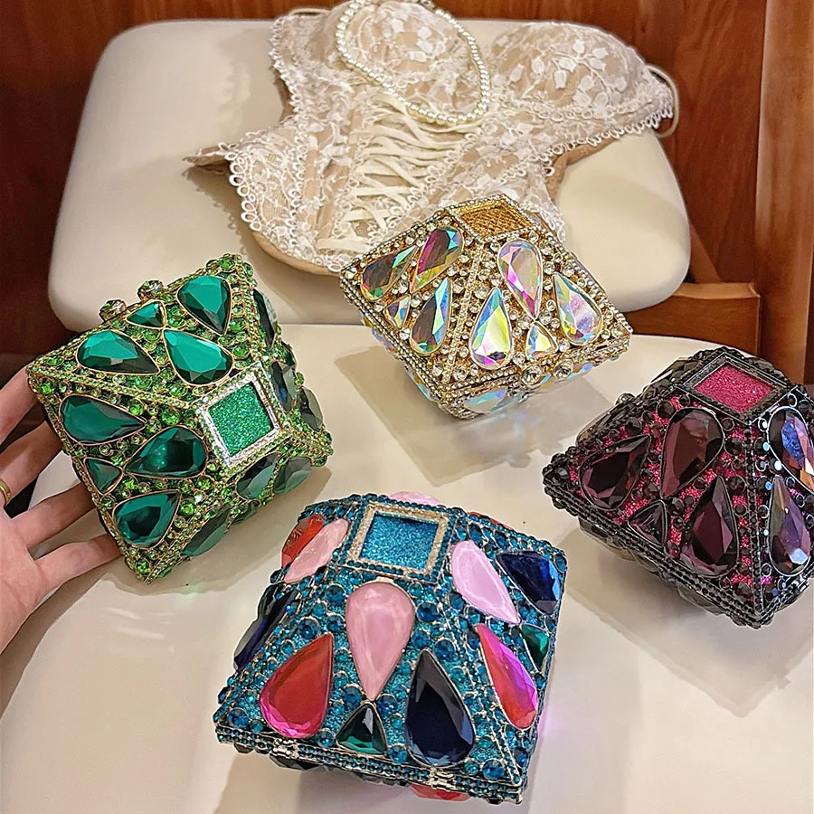 

Сумка Sense Diamond Bag Ручная работа со стразами и бриллиантами Великолепная сумка для ужина Ручная женская сумка