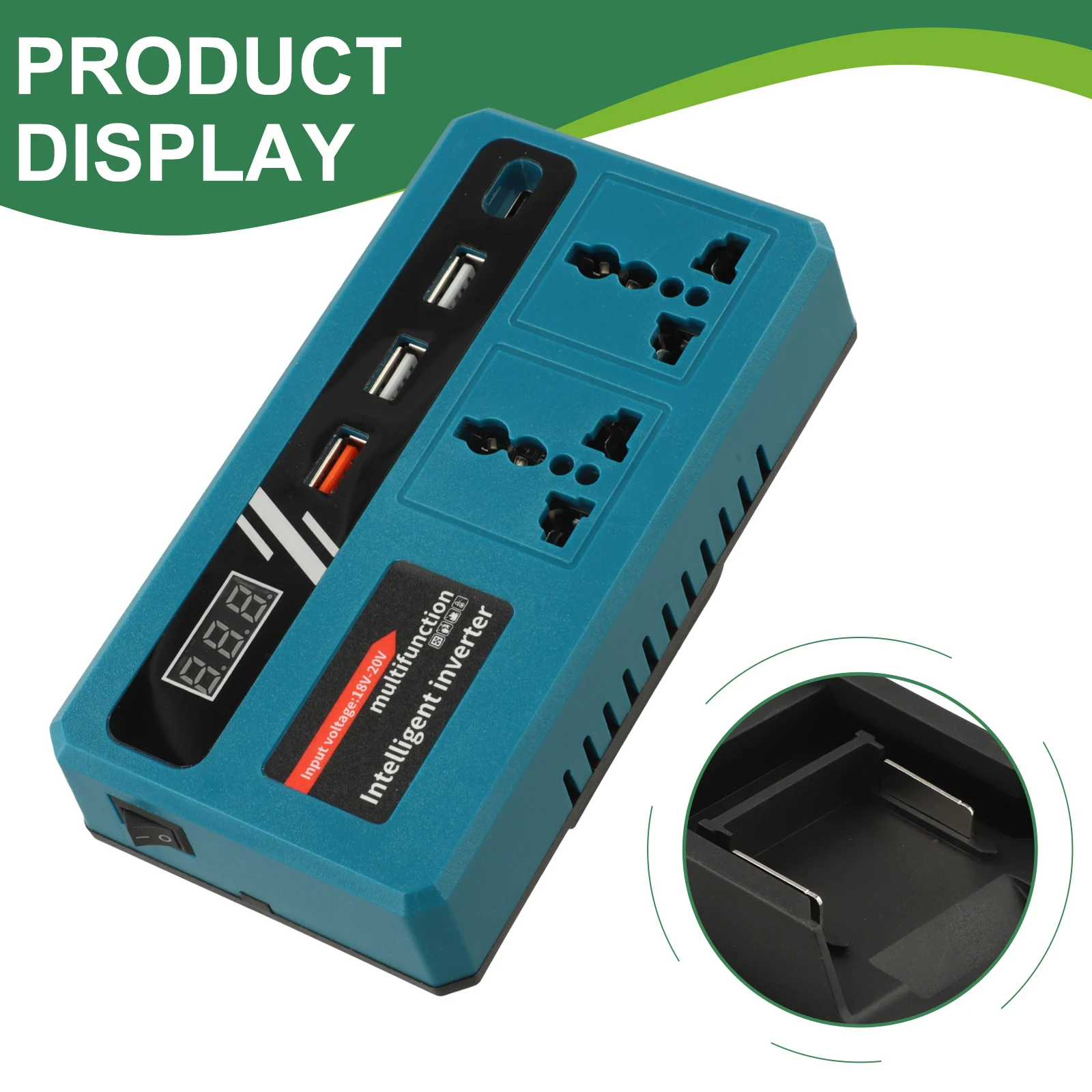1 Pcs Inverter Portable Power Converter Energy Optimization Lightweight Power Solution Circuit Breaker Finder