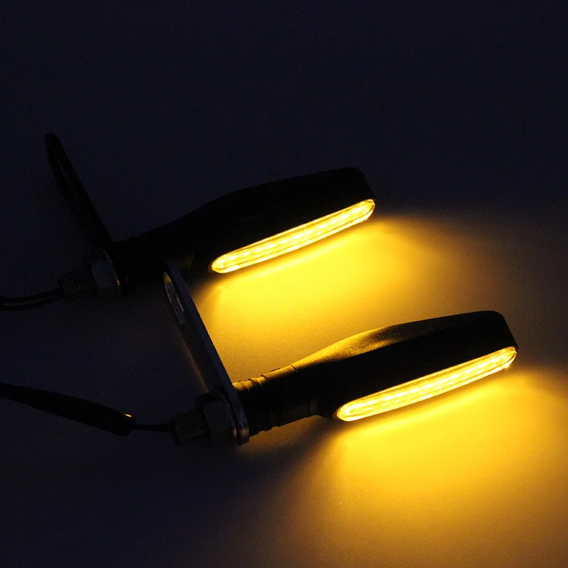1PC Mini Motorcycle LED Turn Signal Lights Amber Flashing Light Blinker Turn Signal lamp 12V Moto Indicator Lamp Accessorie